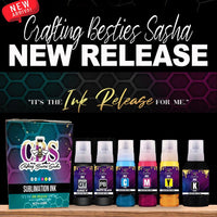 Crafting Besties Sasha Sublimation Ink 6pk