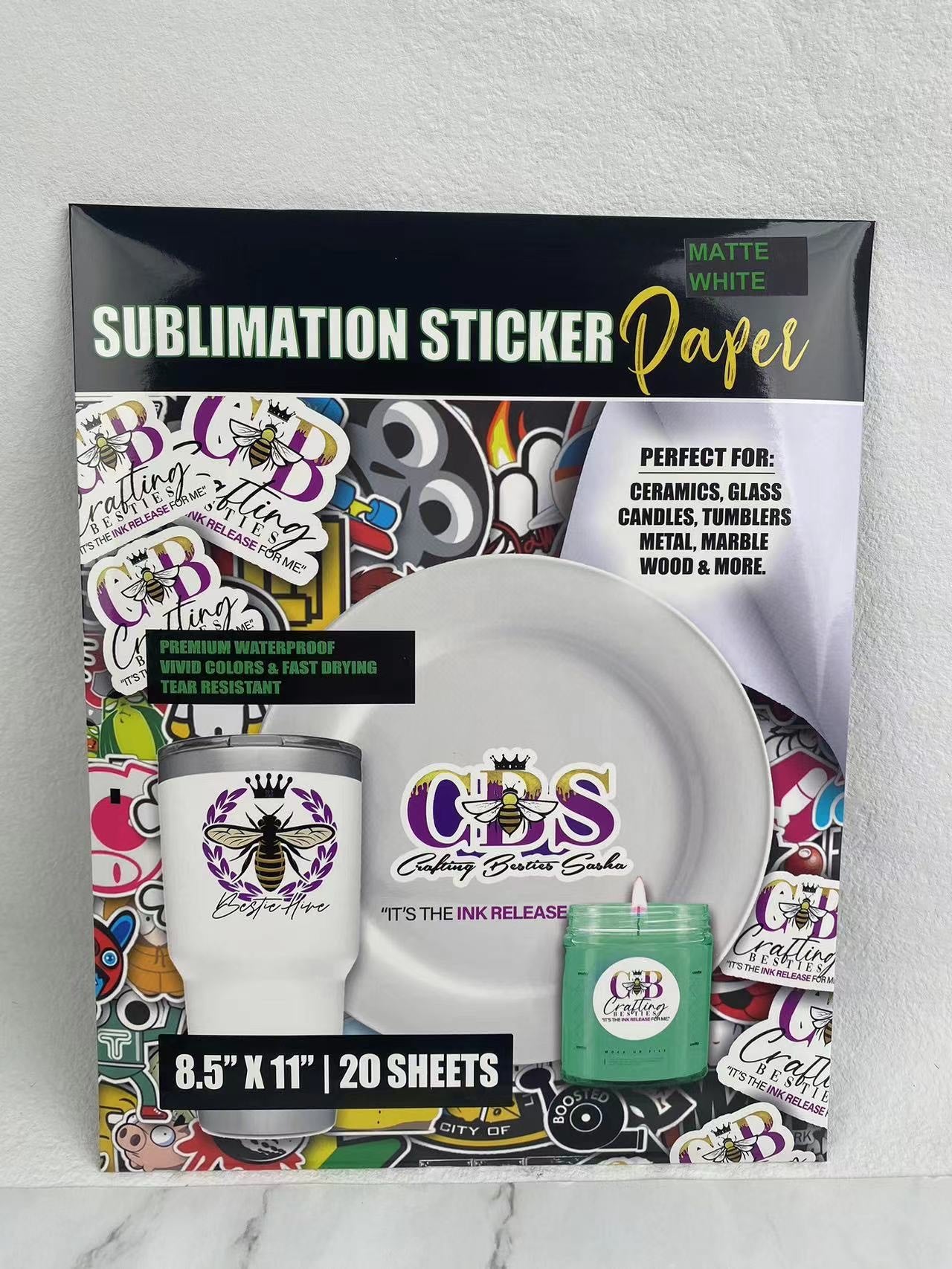 Sublimation Sticker Matte | Crafting Besties Sasha ®