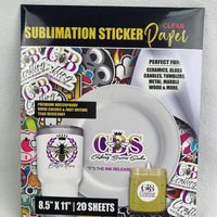 Sublimation Sticker Paper Clear| Crafting Besties Sasha ®