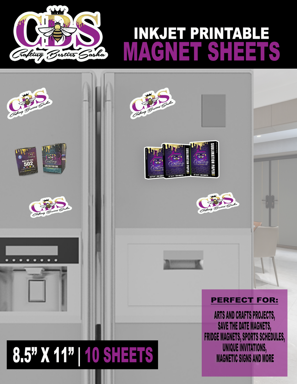 Printable Inkjet Magnetic Sheets