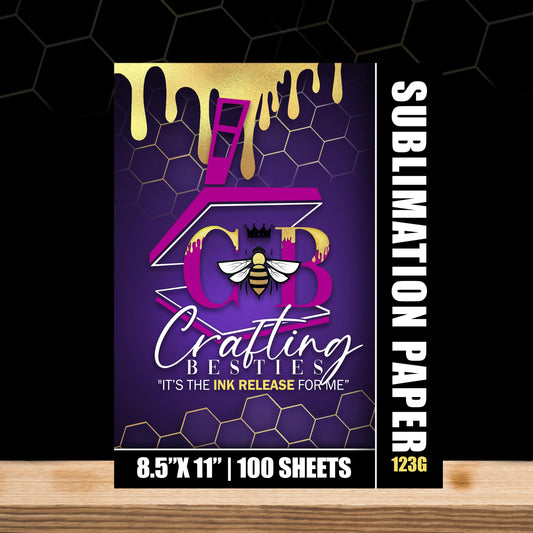 Sublimation Paper 123g|Crafting Besties Sasha®| 8.5x11