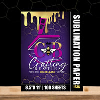 Sublimation Paper 123g|Crafting Besties Sasha®| 8.5x11