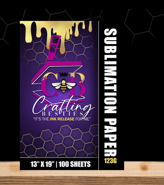 Sublimation Paper 123g| Crafting Besties ®| 13x19