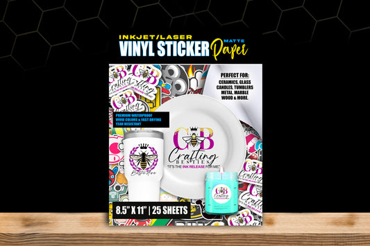 Vinyl Sticker Paper Matte | Crafting Besties Sasha | Waterproof (Copy)